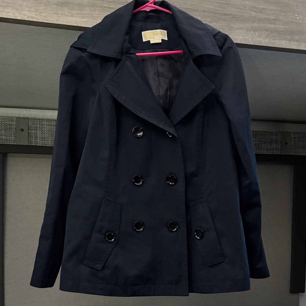 Michael Kors Midnight Blue Pea Coat